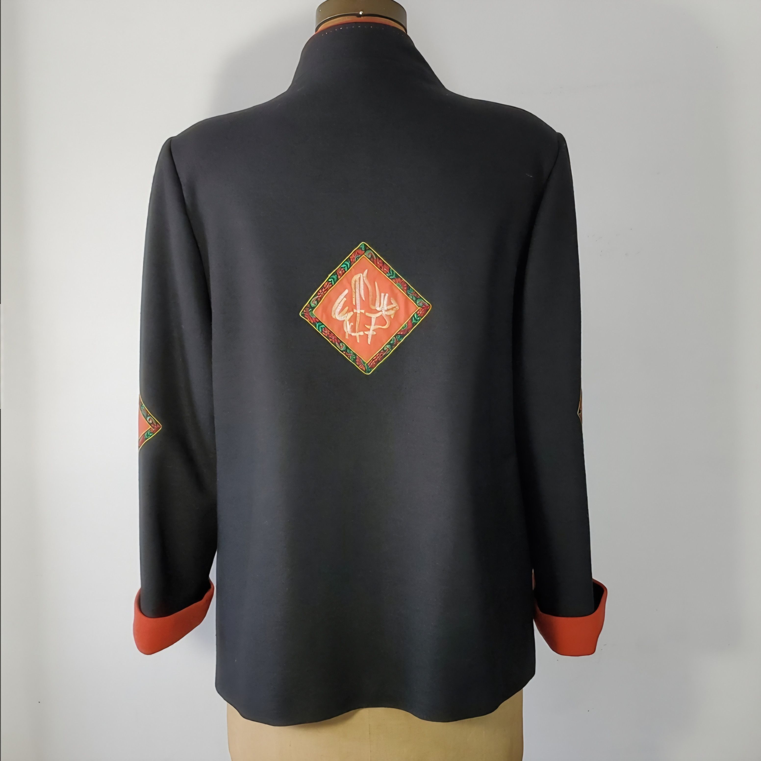 Other Qunyi Size XL Coat Jacket Asian Oriental Chinese Black Red Size XL / US 12-14 / IT 48-50 - 3 Thumbnail