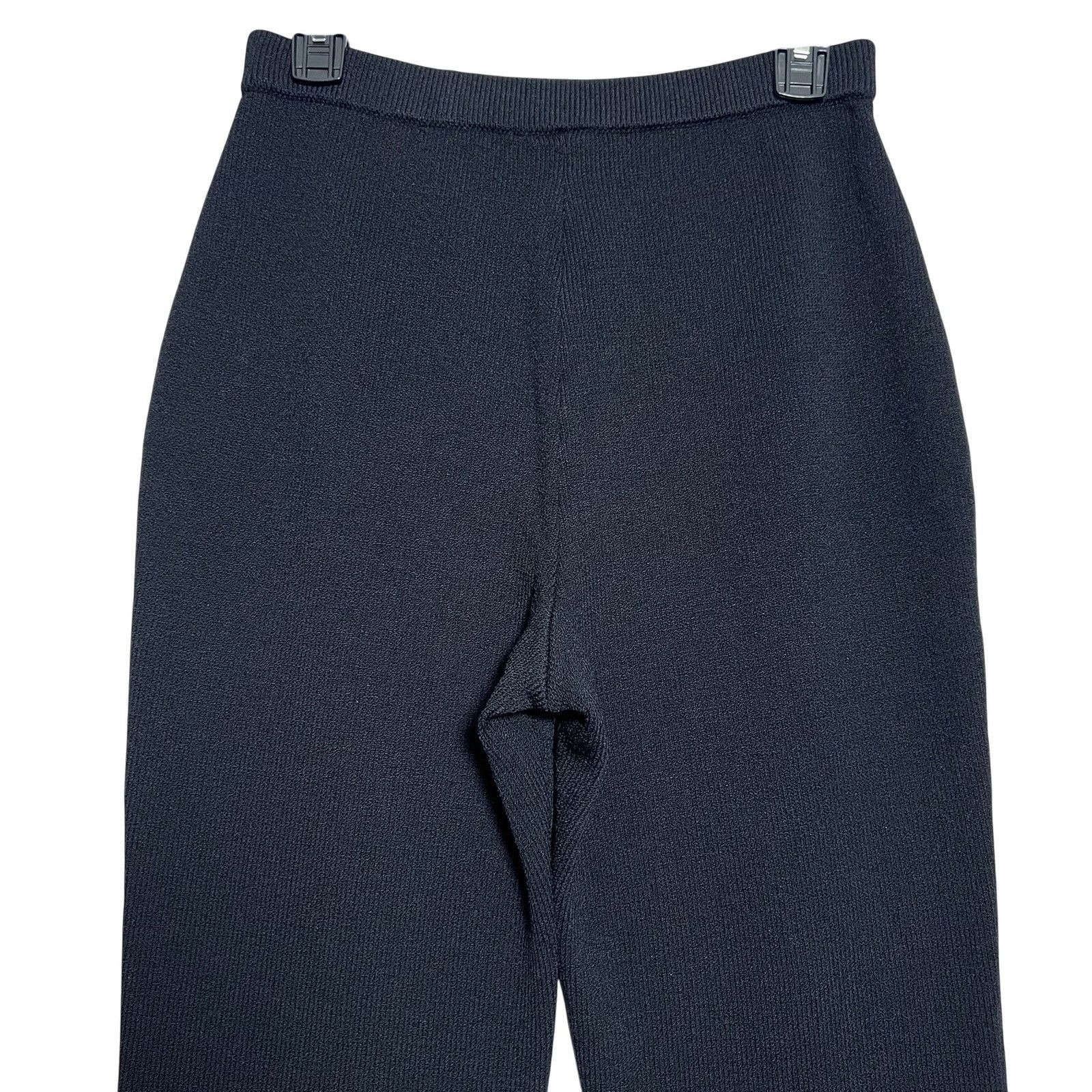 Other St John Black Knit Pants Size 8 Stretch Pull On Straight USA Size 30" / US 8 / IT 44 - 5 Thumbnail
