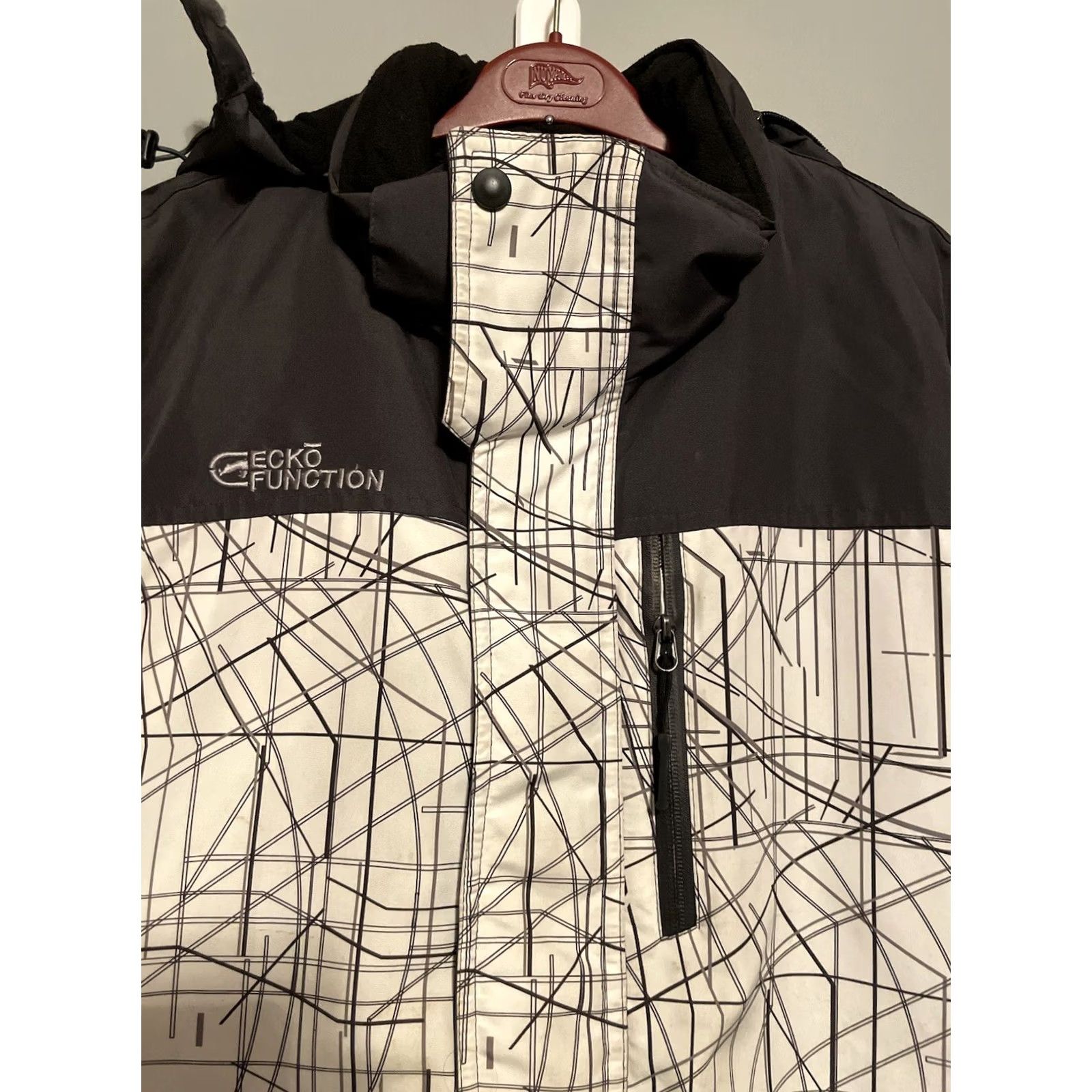 Ecko Unltd. Ecko Unltd Function Jacket Mens XL Size F211 White Grey Multicolor Jersey Tech Coat All Seasons Long Size US XL / EU 56 / 4 - 2 Thumbnail