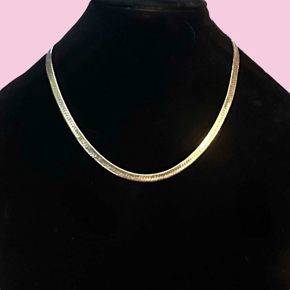 Other 14KGP herringbone chain necklace Size ONE SIZE - 1 Thumbnail