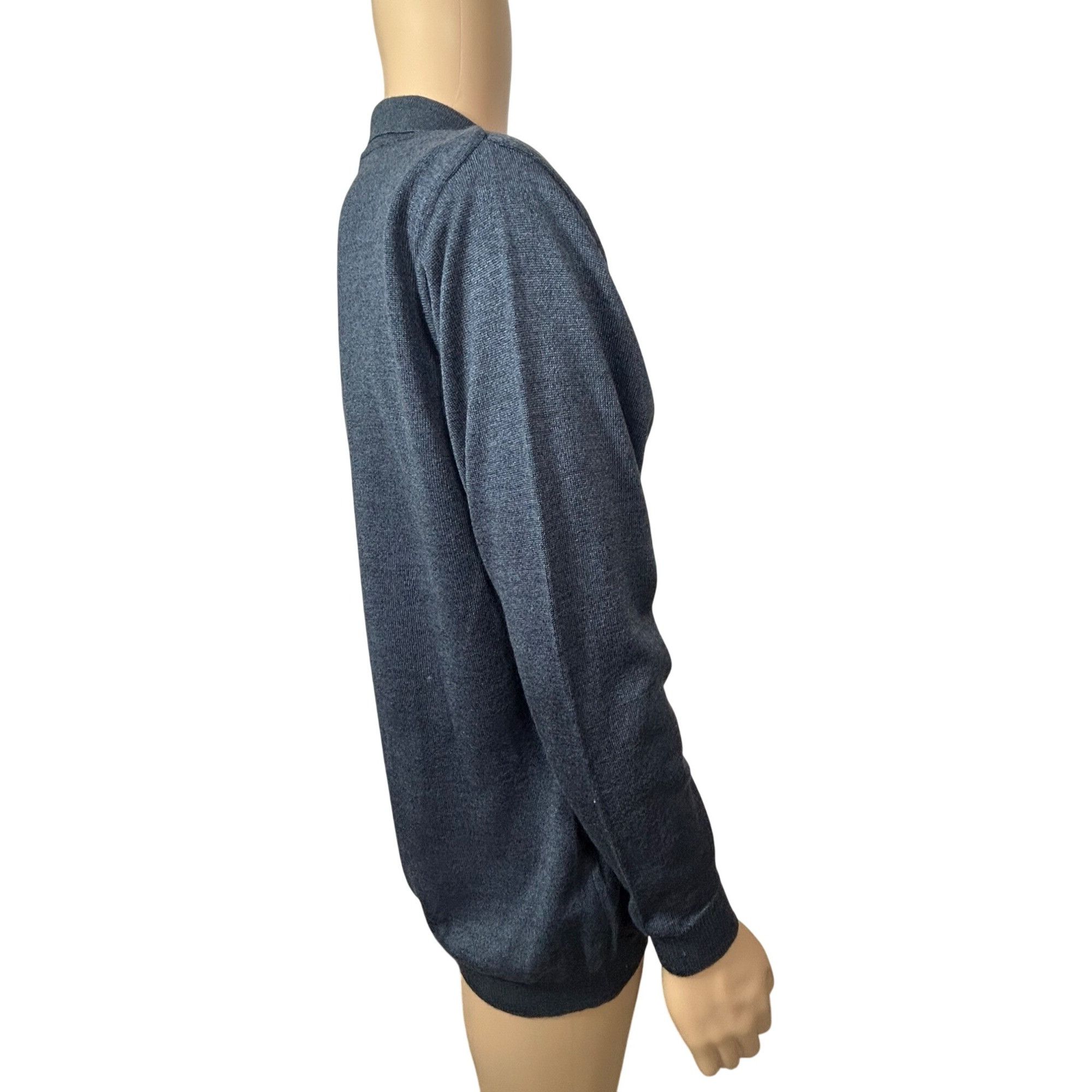 Pronto Uomo Pronto Uomo Men’s Blue Sweater L Vintage 1/4 Zip Long Sleeve Size US L / EU 52-54 / 3 - 4 Thumbnail