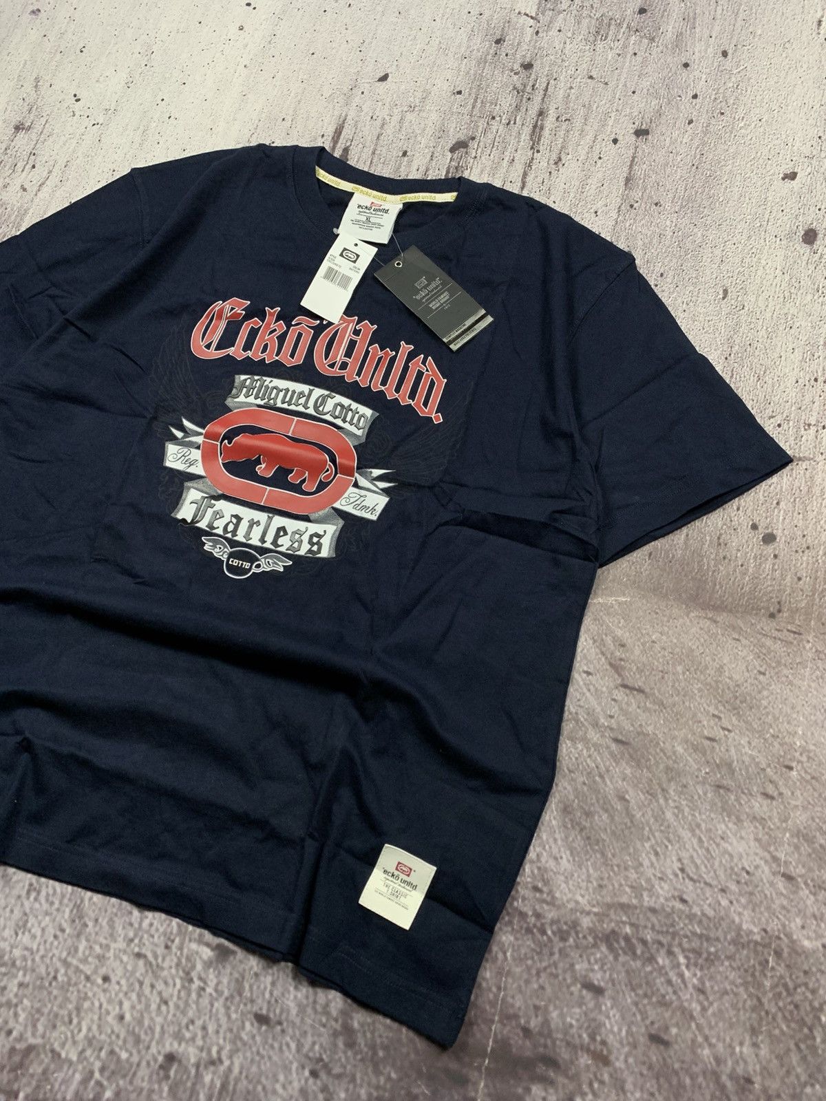 Ecko Unltd. Ecko UNLTD. Tee Vintage Sk8 Big Logo Avantgarde Style Size US XL / EU 56 / 4 - 2 Thumbnail