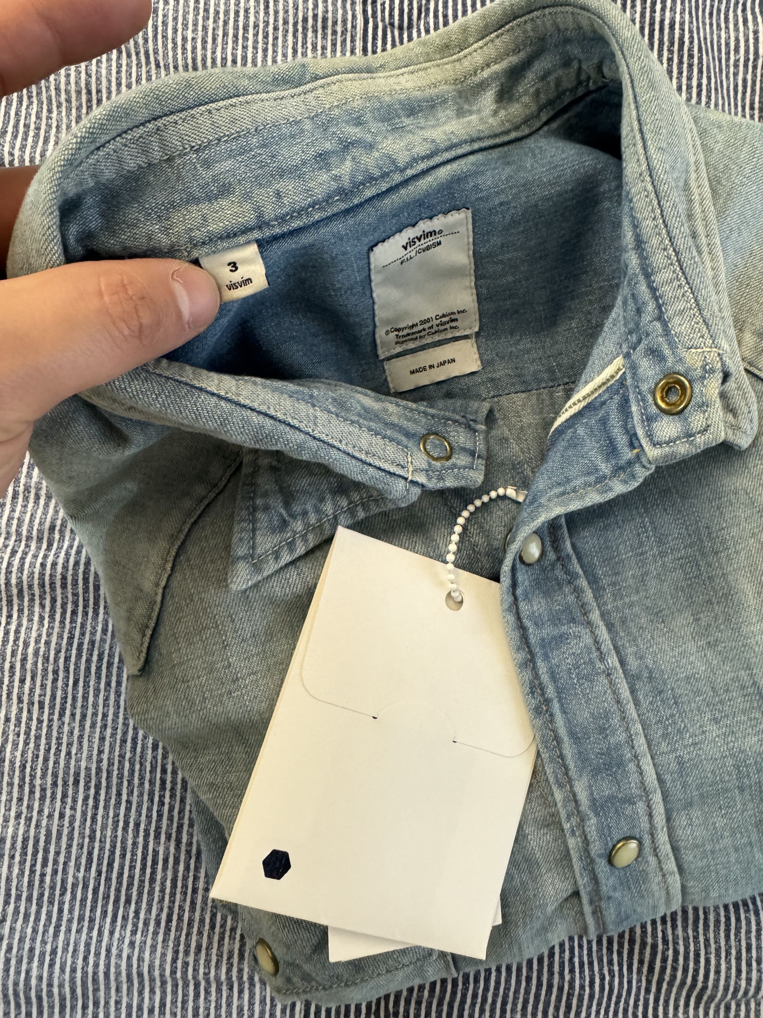 Visvim Social Sculpture Albacore Selvedge Denim Shirt Size US L / EU 52-54 / 3 - 6 Thumbnail
