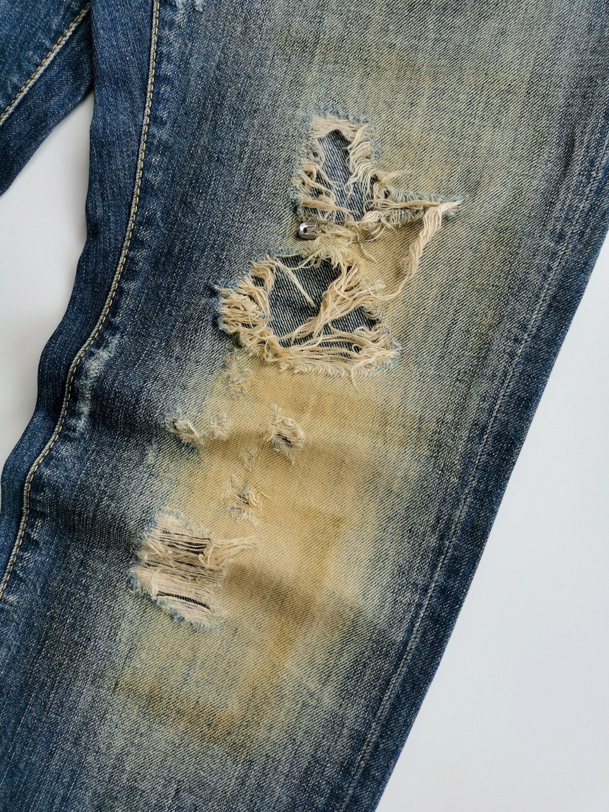 Dsquared2 Thrashed Punk Pin Needle Mud Dsquared2 Distressed Jeans Size US 33 - 4 Thumbnail