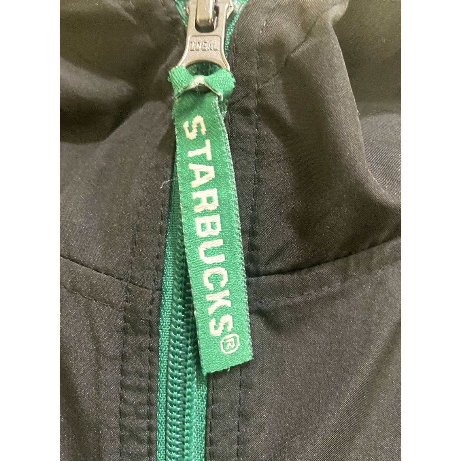 Vintage Starbucks Jacket 1/4 Zip Windbreaker Mid-Length Black L Unisex Adults Size US L / EU 52-54 / 3 - 5 Thumbnail