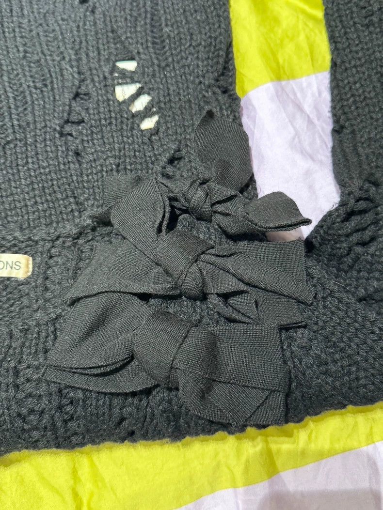 Comme des Garcons Comme Des Garcons Bow hollow wool sweater Size XS / US 0-2 / IT 36-38 - 7 Thumbnail