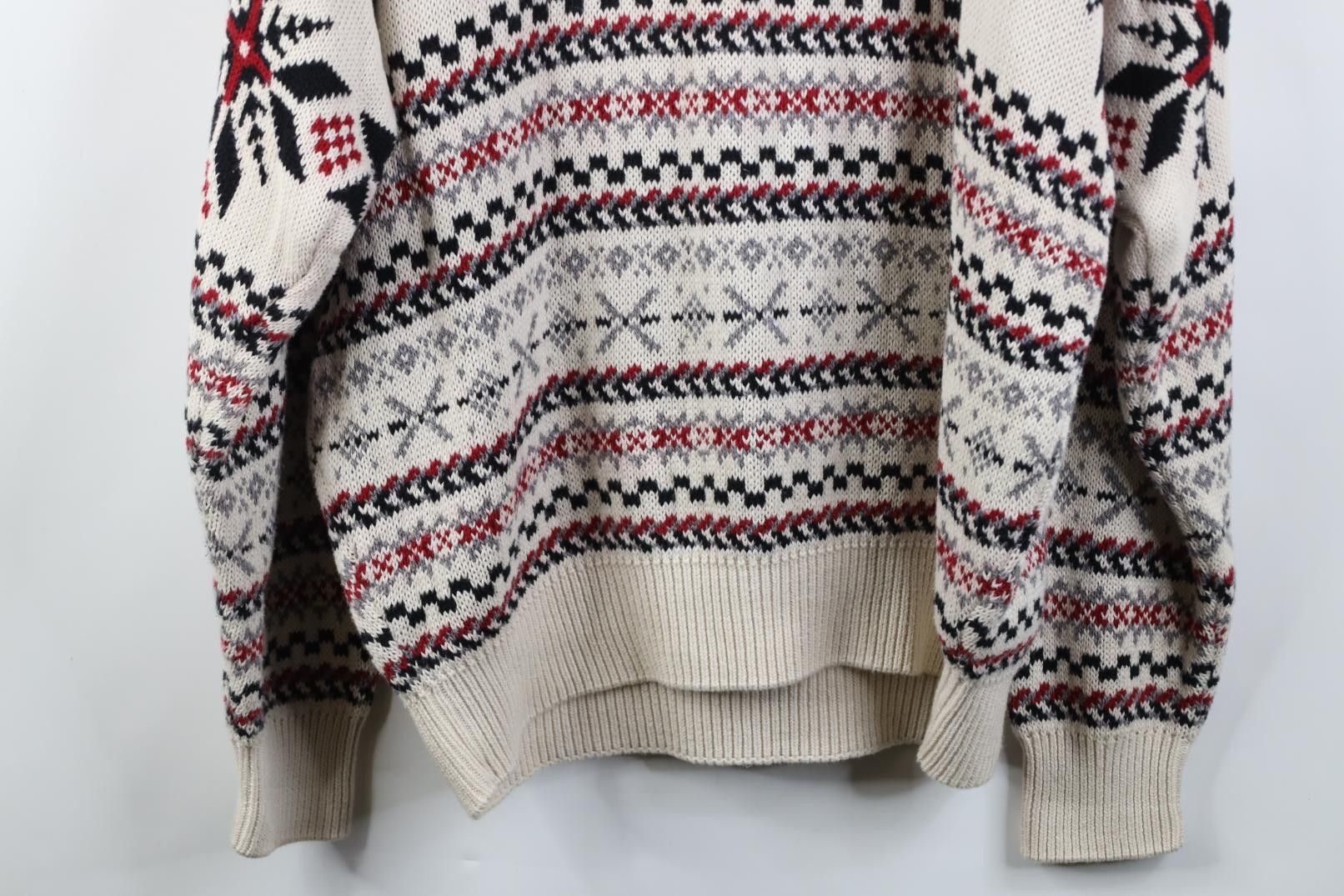 Vintage Vintage 90s Streetwear Knit Fair Isle Snowflake Sweater Size US XL / EU 56 / 4 - 12 Thumbnail