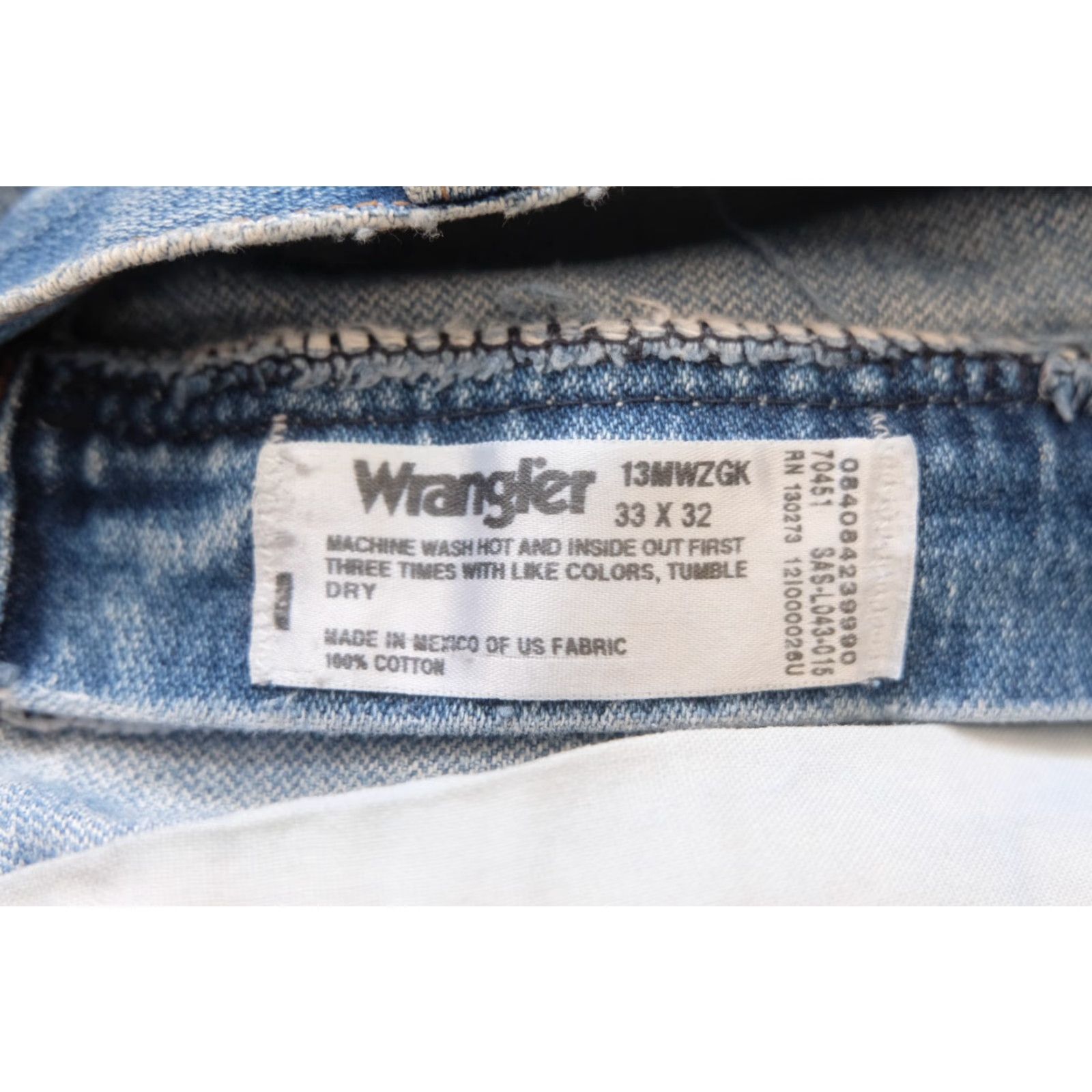 Wrangler VINTAGE Wrangler VTG 90s Y2K RETRO PAINT DISTRESSED WORKWEAR DENIM JEANS 2015 SZ 33x32 Size 24" / US 00 / IT 34 - 7 Thumbnail