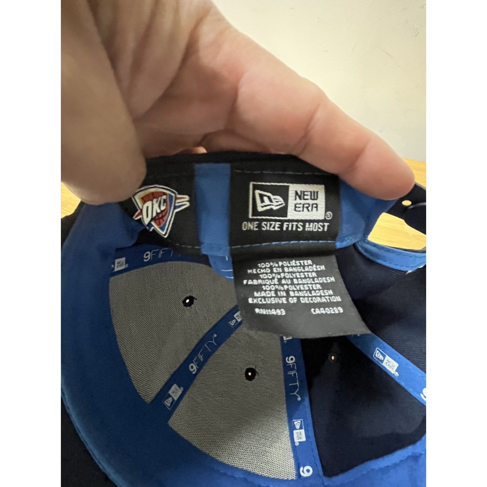 New Era New Era Oklahoma City Thunder Snap back Cap Size ONE SIZE - 6 Thumbnail