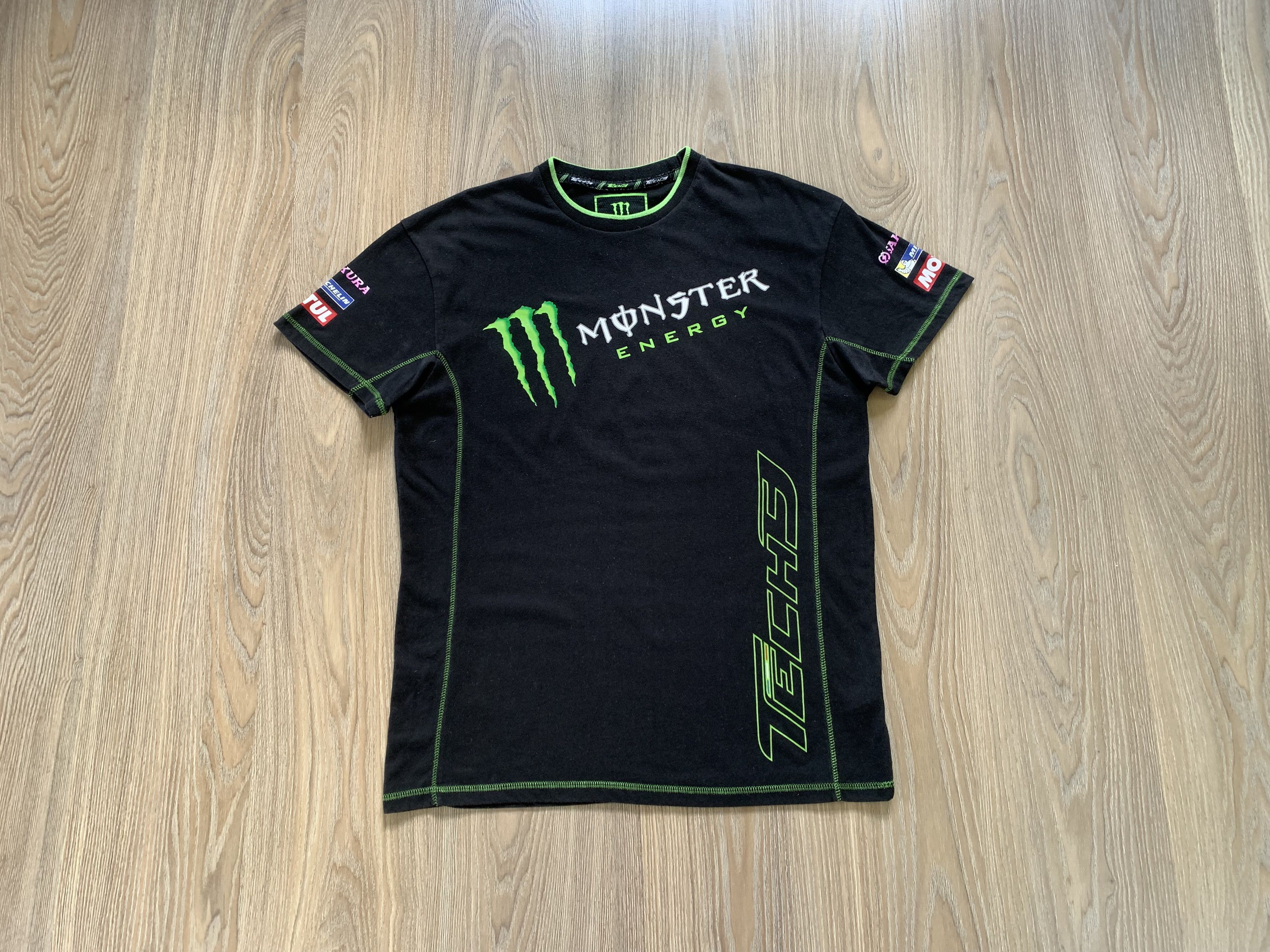 Vintage Vintage Tech3 Monster Energy Black Printed T-Shirt Size US L / EU 52-54 / 3 - 1 Thumbnail