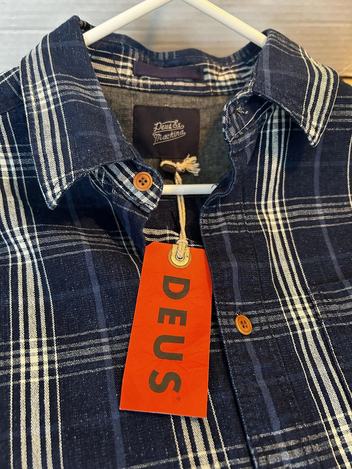 Deus Ex Machina Deus Ex Machina Plaid Flannel Shirt Navy Men’s Medium NWT Size US M / EU 48-50 / 2 - 2 Thumbnail