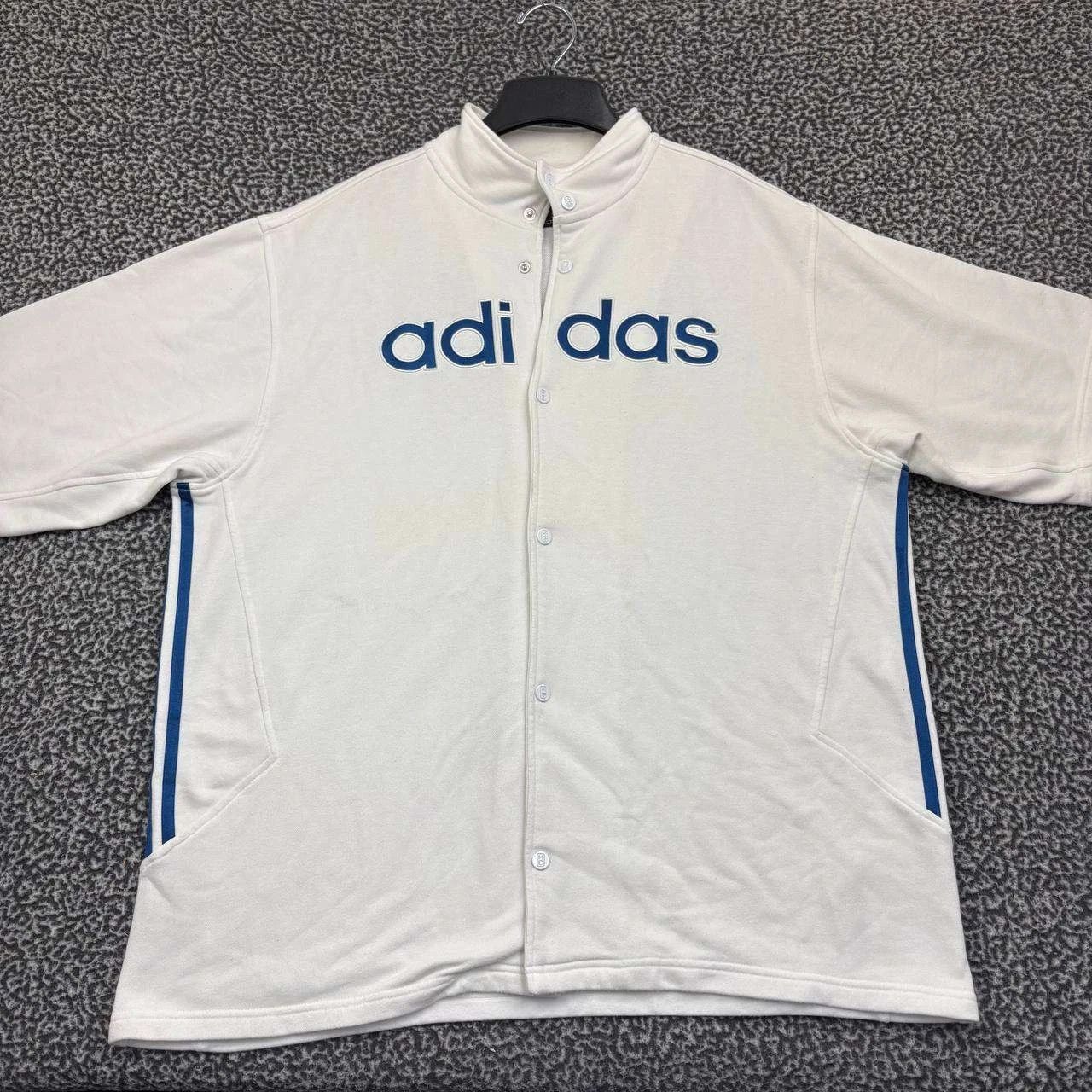 Adidas Adidas Sweatshirt Men Snap Button Long Sleeve Mock Neck XL Size US XL / EU 56 / 4 - 1 Thumbnail
