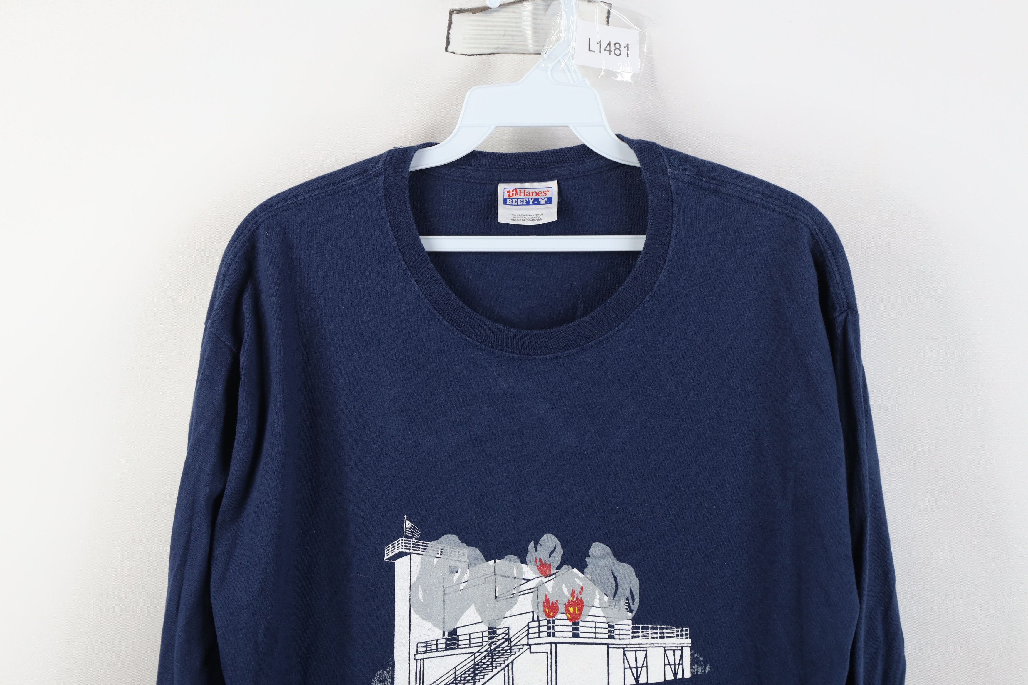 Vintage Vintage 90s Ohio Fire Academy Long Sleeve T-Shirt Size US M / EU 48-50 / 2 - 2 Thumbnail
