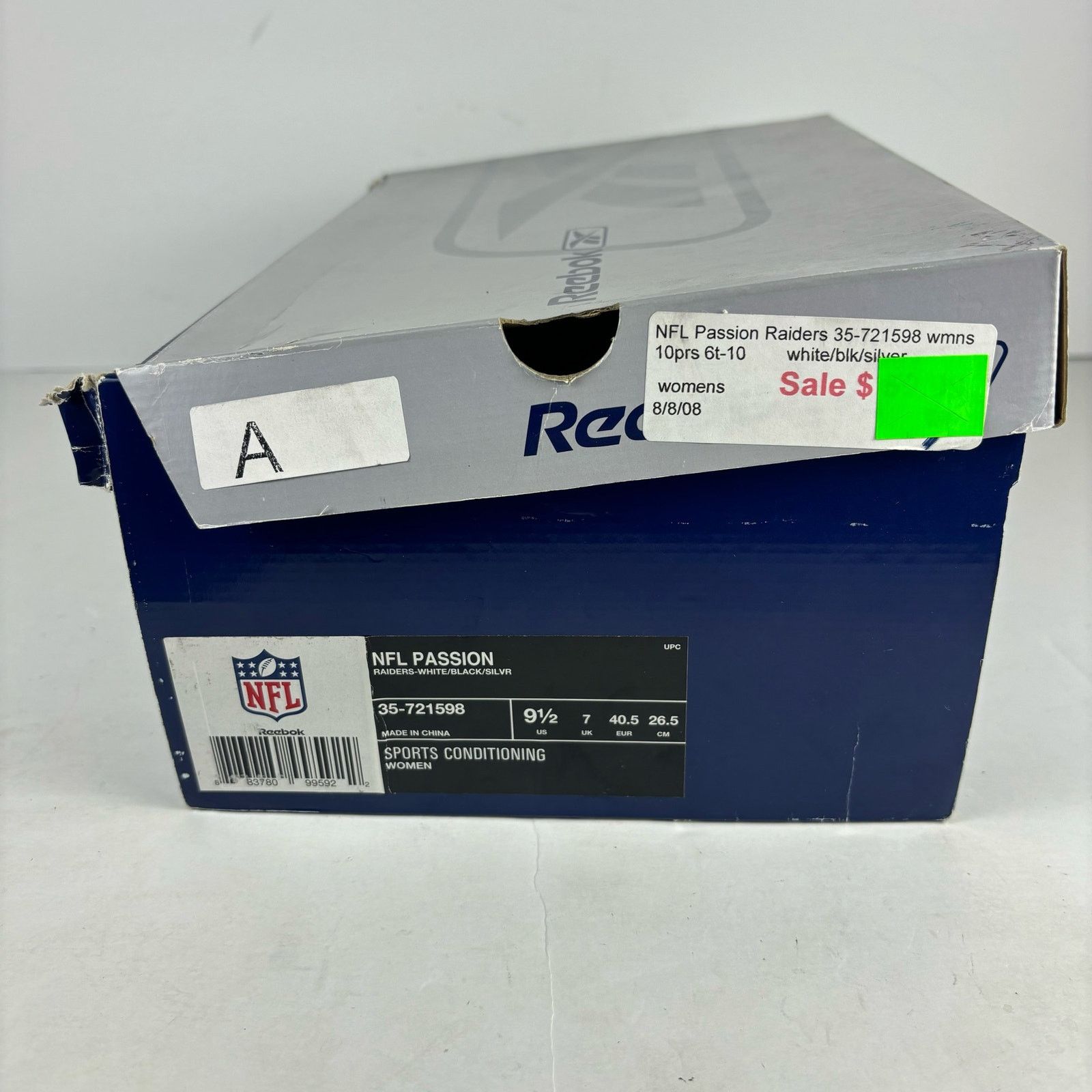 Reebok VTG Reebok NFL White Passion Women's 9.5 US Oakland Raiders Size US 9.5 / IT 39.5 - 8 Thumbnail