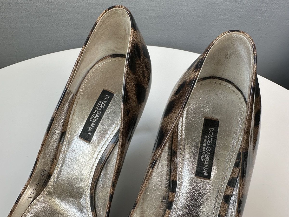 Dolce & Gabbana DOLCE & GABBANA Patent Leather Pumps Leopard Print Heels 37 Size US 7 / IT 37 - 7 Thumbnail