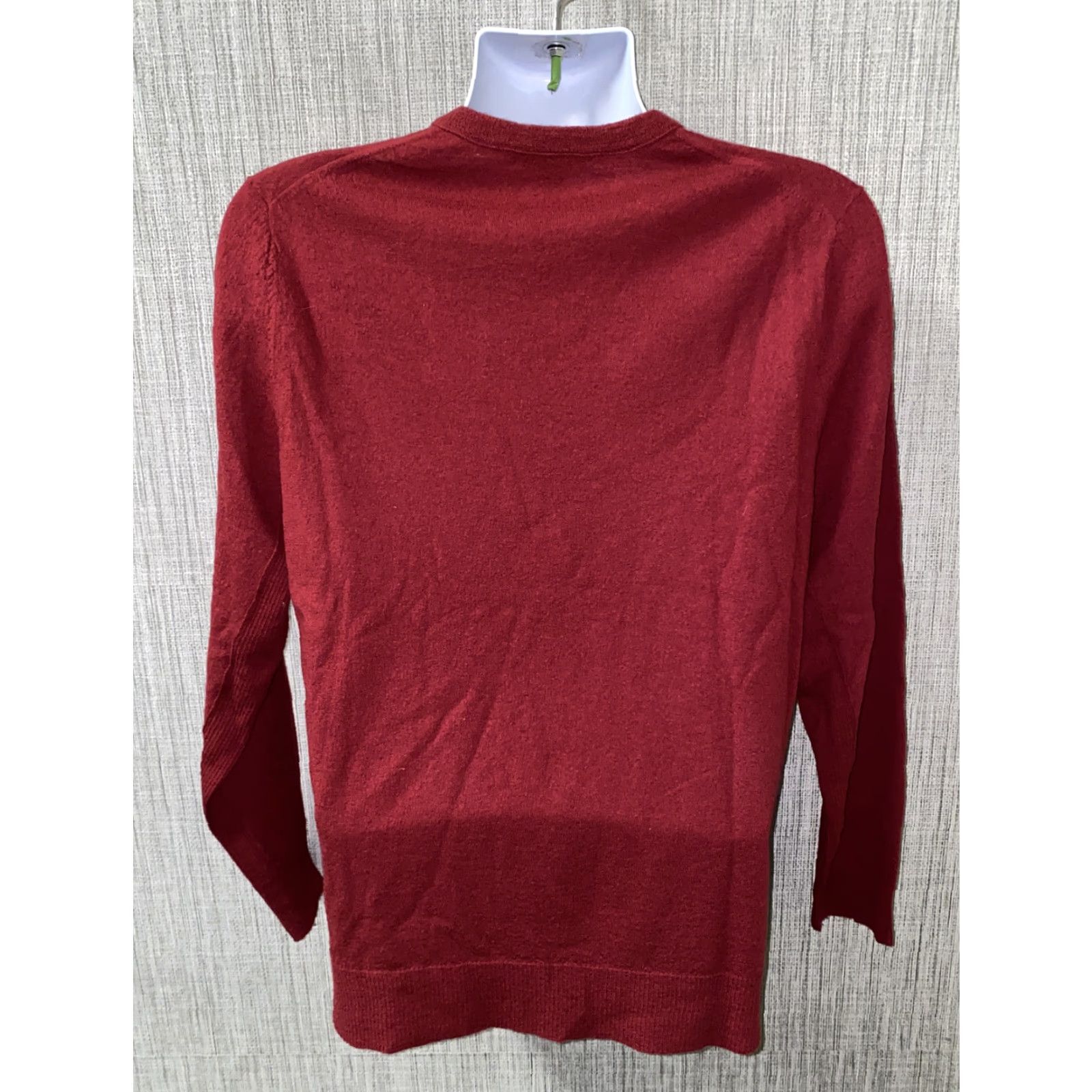Banana Republic Banana Republic Mens Sweater V-Neck Wool Size M Red Size US M / EU 48-50 / 2 - 4 Thumbnail