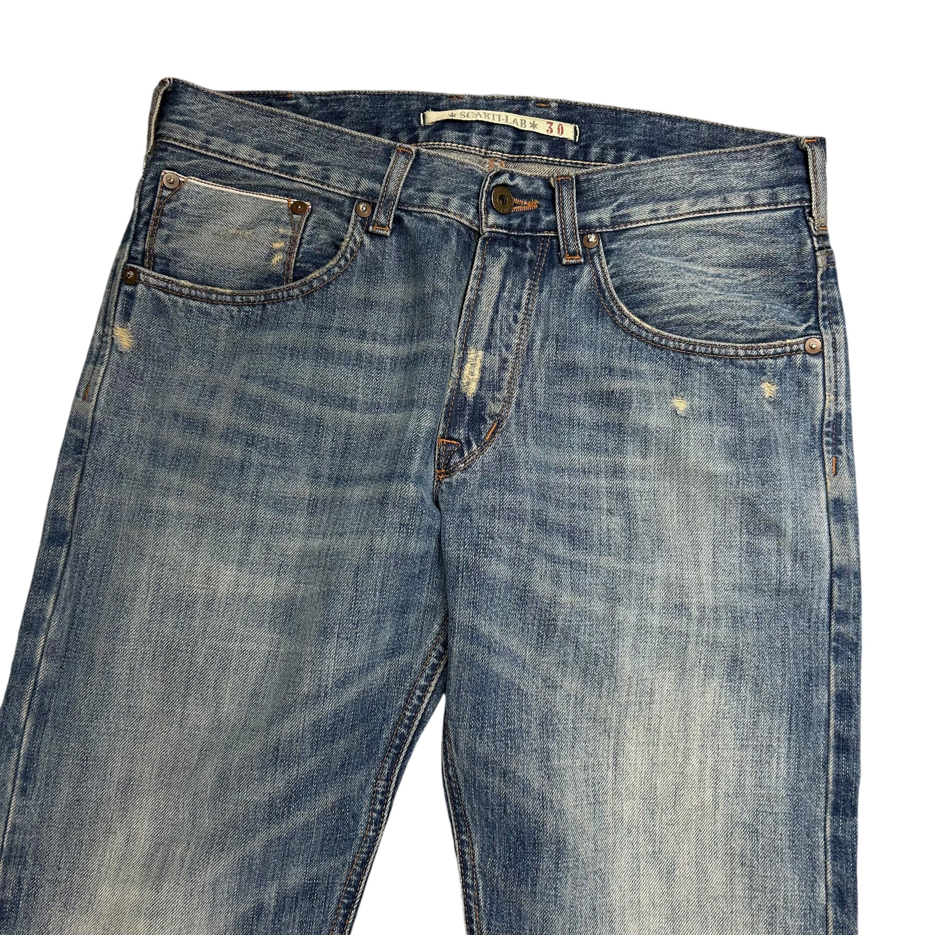 Scarti-Lab Scarti Lab Selvedge Straight Denim Jeans Cotton Blue 30 Size US 30 / EU 46 - 3 Thumbnail