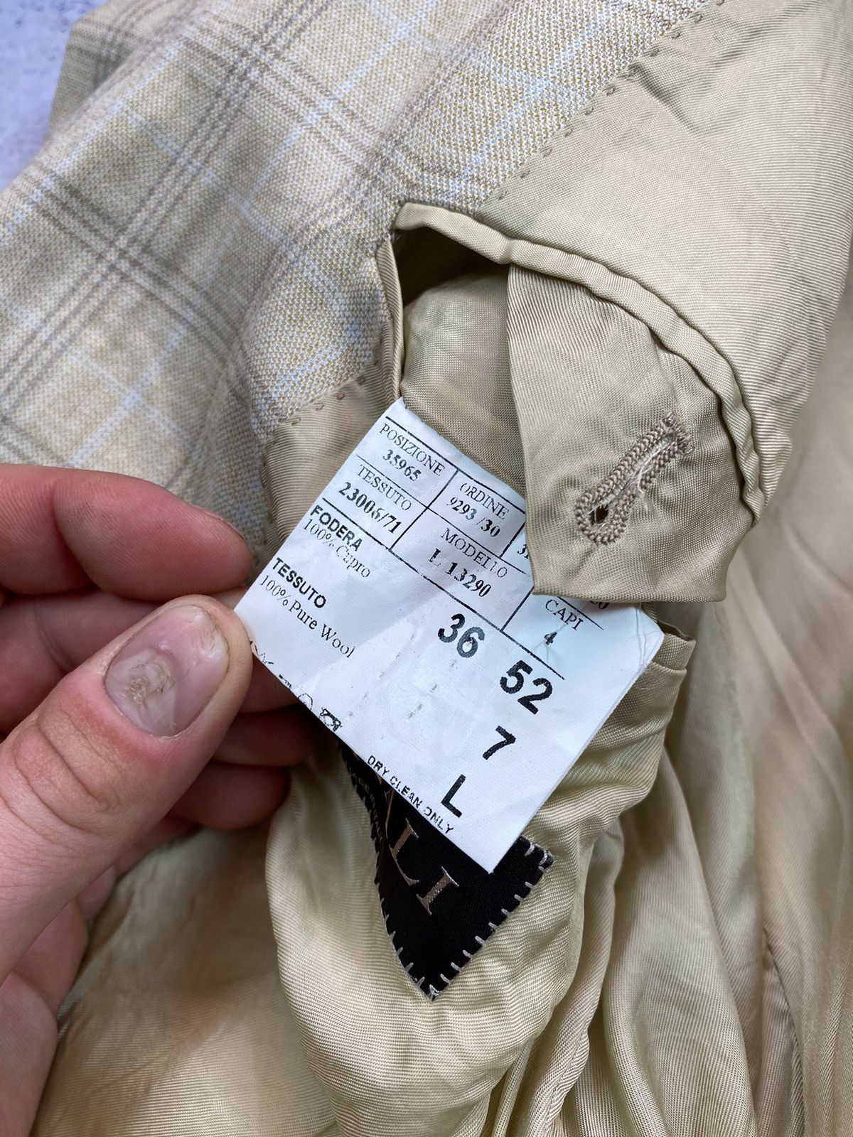 Canali Canali Men’s Jacket Made in Italy Size Large Size US L / EU 52-54 / 3 - 11 Thumbnail