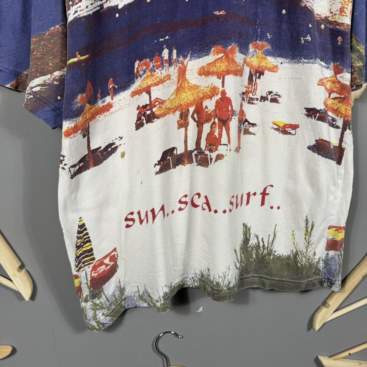 Vintage Vintage Beach Life AOP Sun Sea Surf T-shirt Size US XL / EU 56 / 4 - 5 Thumbnail