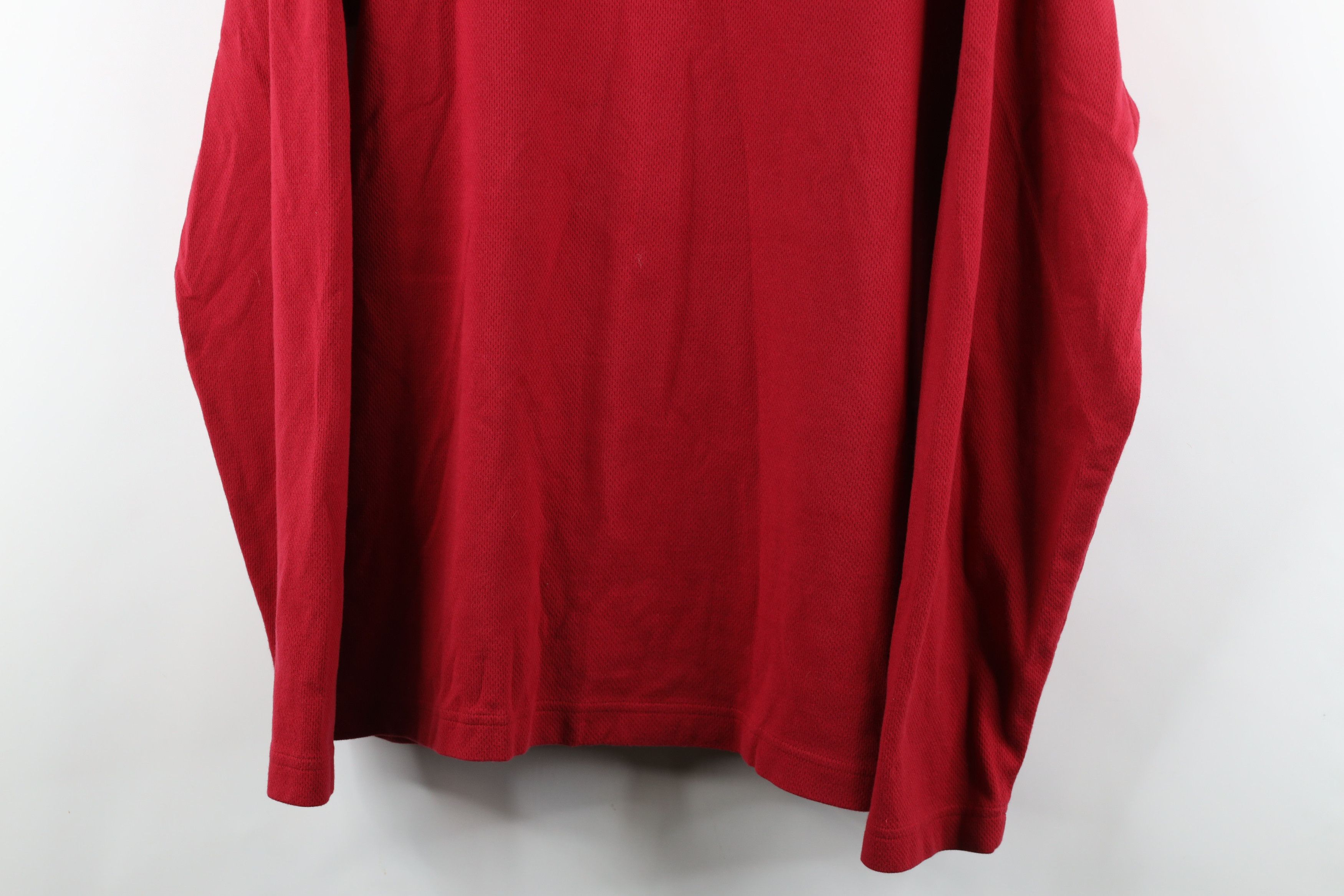 Lands' End × Vintage Vintage Lands End Thermal Knit Half Zip Pullover Sweater Size US L / EU 52-54 / 3 - 3 Thumbnail