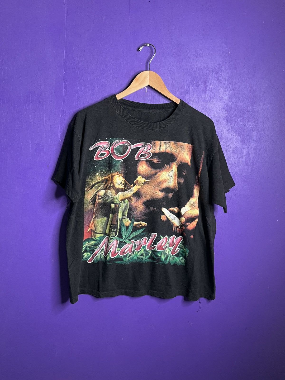 Bob Marley × Rap Tees × Vintage Vintage 90s Bob Marley natural mystic rap tee Size US XL / EU 56 / 4 - 1 Thumbnail