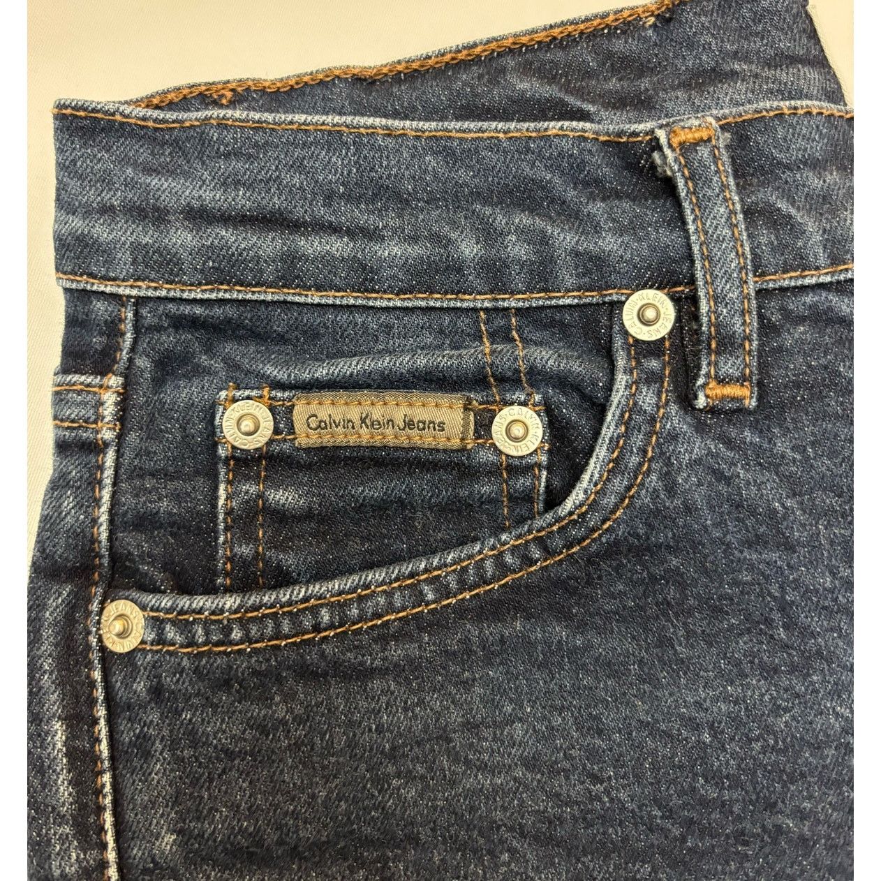 Calvin Klein 205W39NYC CALVIN KLEIN Dark Wash Bootcut Jeans | Size 1 | 26W x 28.5 L Size 26" / US 2 / IT 38 - 5 Thumbnail