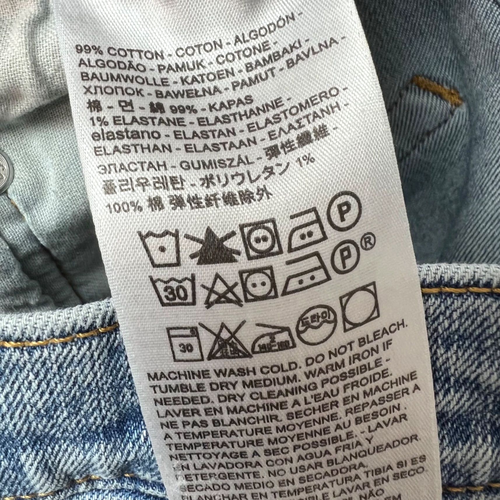 Levi's Levi's 511 Jeans Slim Fit Light Wash Denim 33x29 Blue Men Regular Slim Levi's 500 Series Pants Nine 9-? Size US 33 - 4 Thumbnail