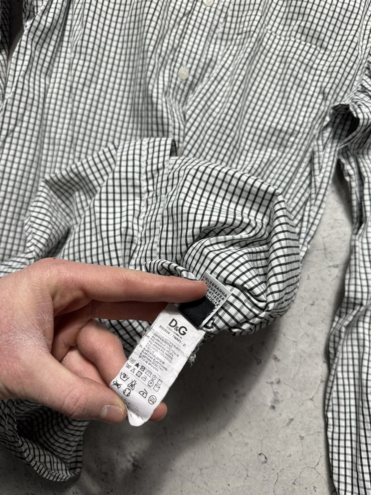 Dolce & Gabbana Dolce & Gabbana DG Luxury Button Up Checked Shirt Size US S / EU 44-46 / 1 - 10 Thumbnail