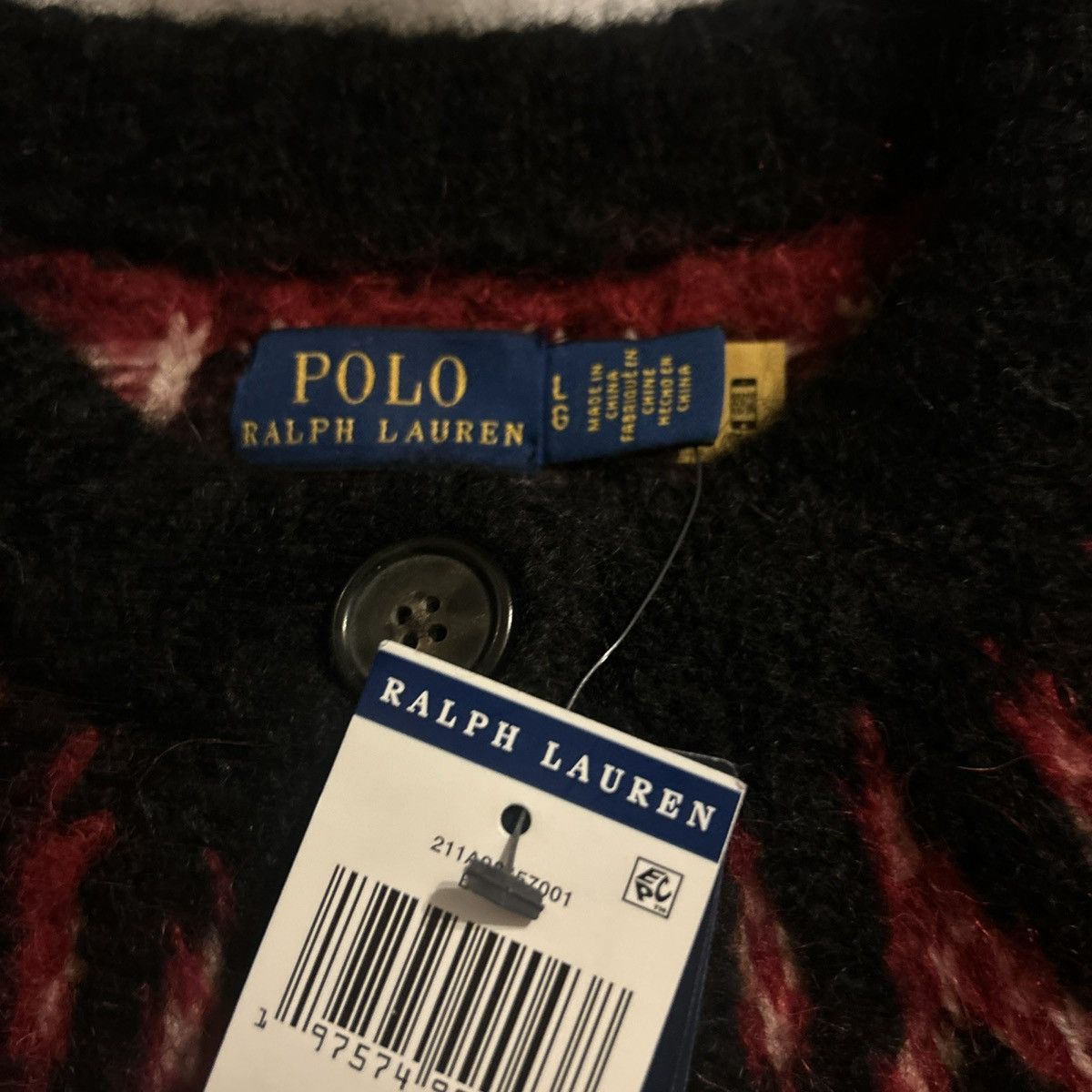 Polo Ralph Lauren Polo Ralph Laure Fair Isle Alpaca Wool-Blend Cardigan size L Size L / US 10 / IT 46 - 4 Thumbnail