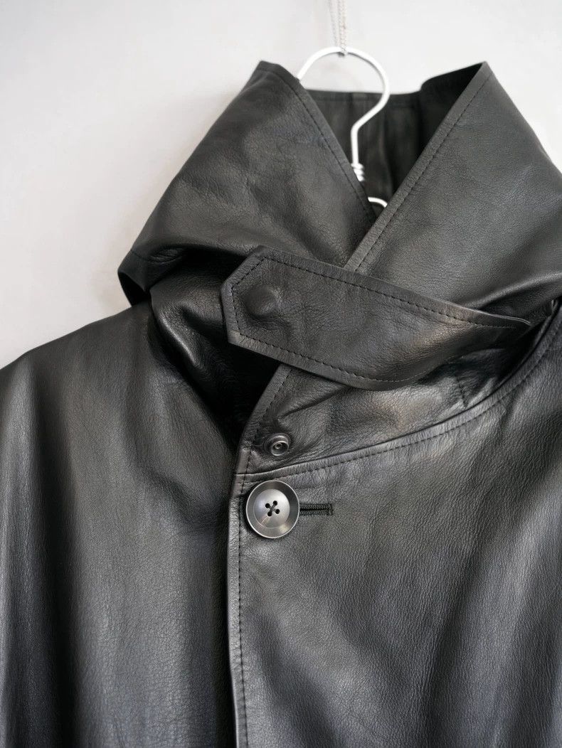 Yohji Yamamoto Yohji Yamamoto21SS Katayama Isamu Co-branded Hooded Leather Size US M / EU 48-50 / 2 - 6 Thumbnail
