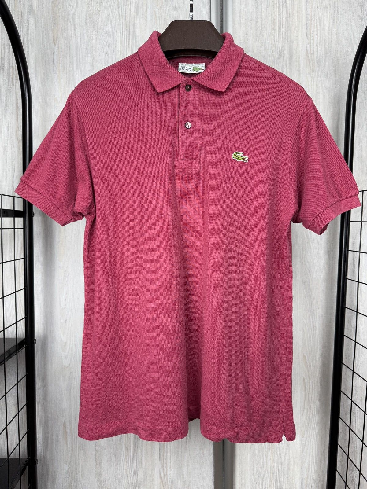 Lacoste Chemise Lacoste vintage 90s red polo tee shirt size 4 Size US M / EU 48-50 / 2 - 2 Thumbnail