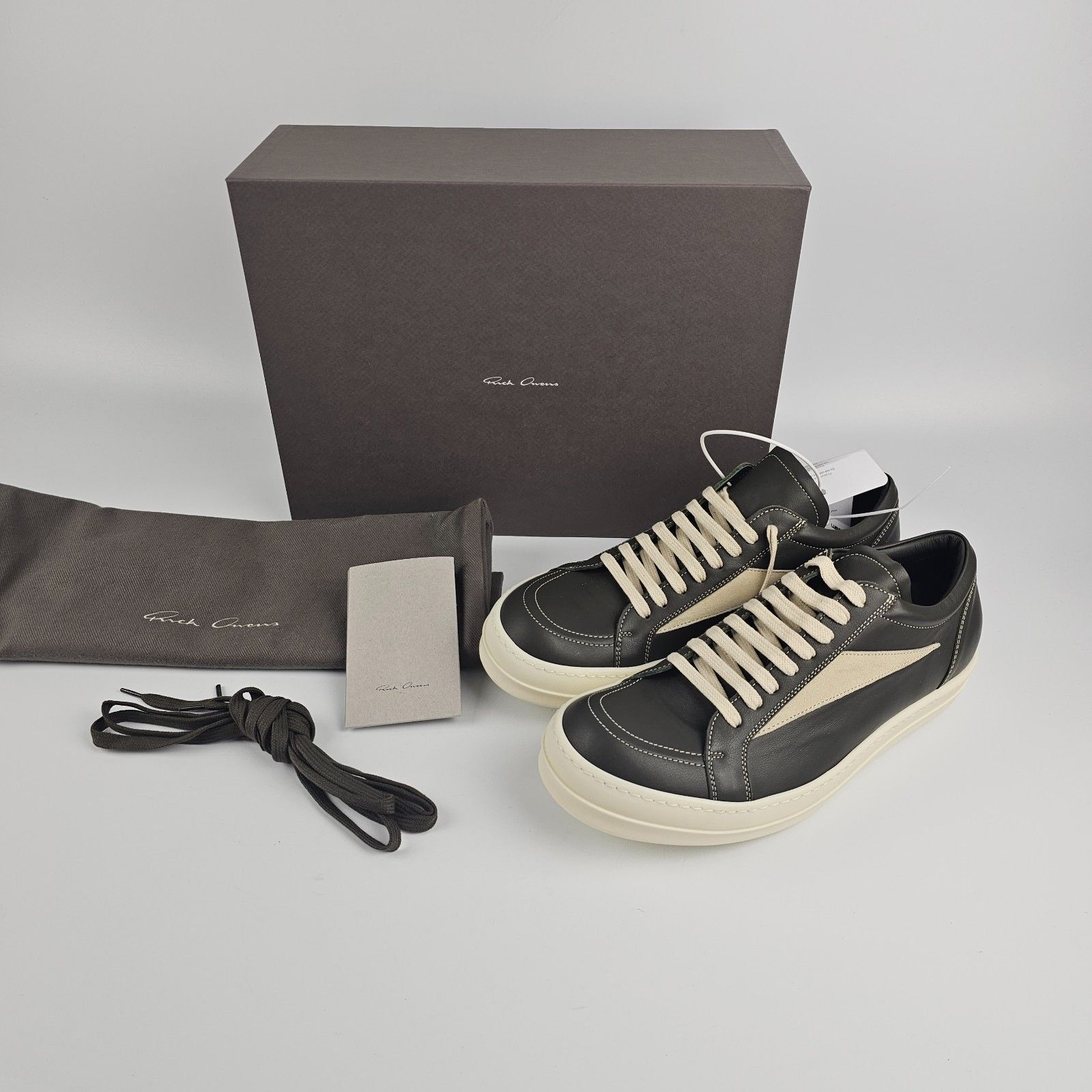 RICK OWENS CONCORDIANS Vintage Bosco/Milk Sneakers New & Aut