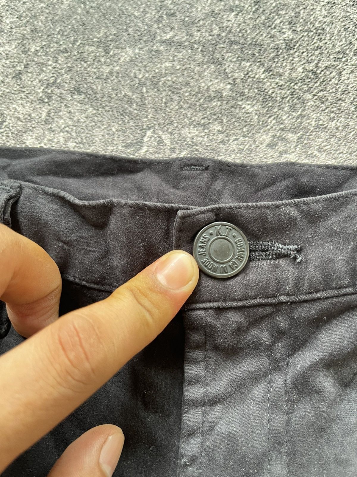 Japanese Brand Jeans Kiyoto Takase K.T Comme Ca Du Black Size US 33 - 3 Thumbnail