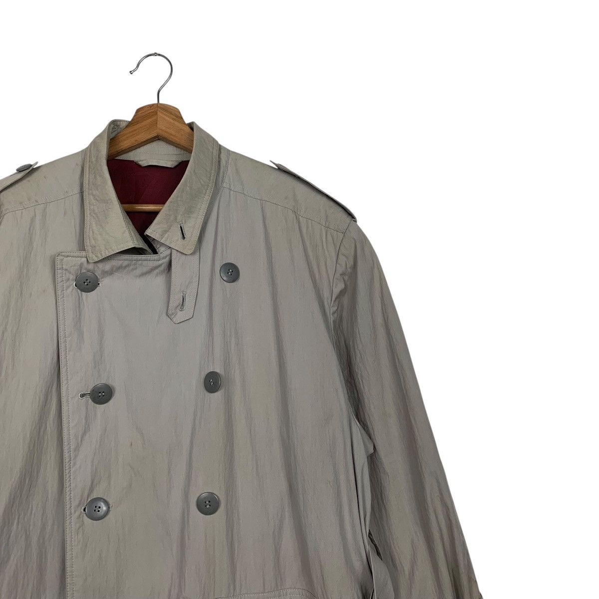 Japanese Brand Ambrosiano Milano Double Breasted Trench Coat Size US M / EU 48-50 / 2 - 6 Thumbnail