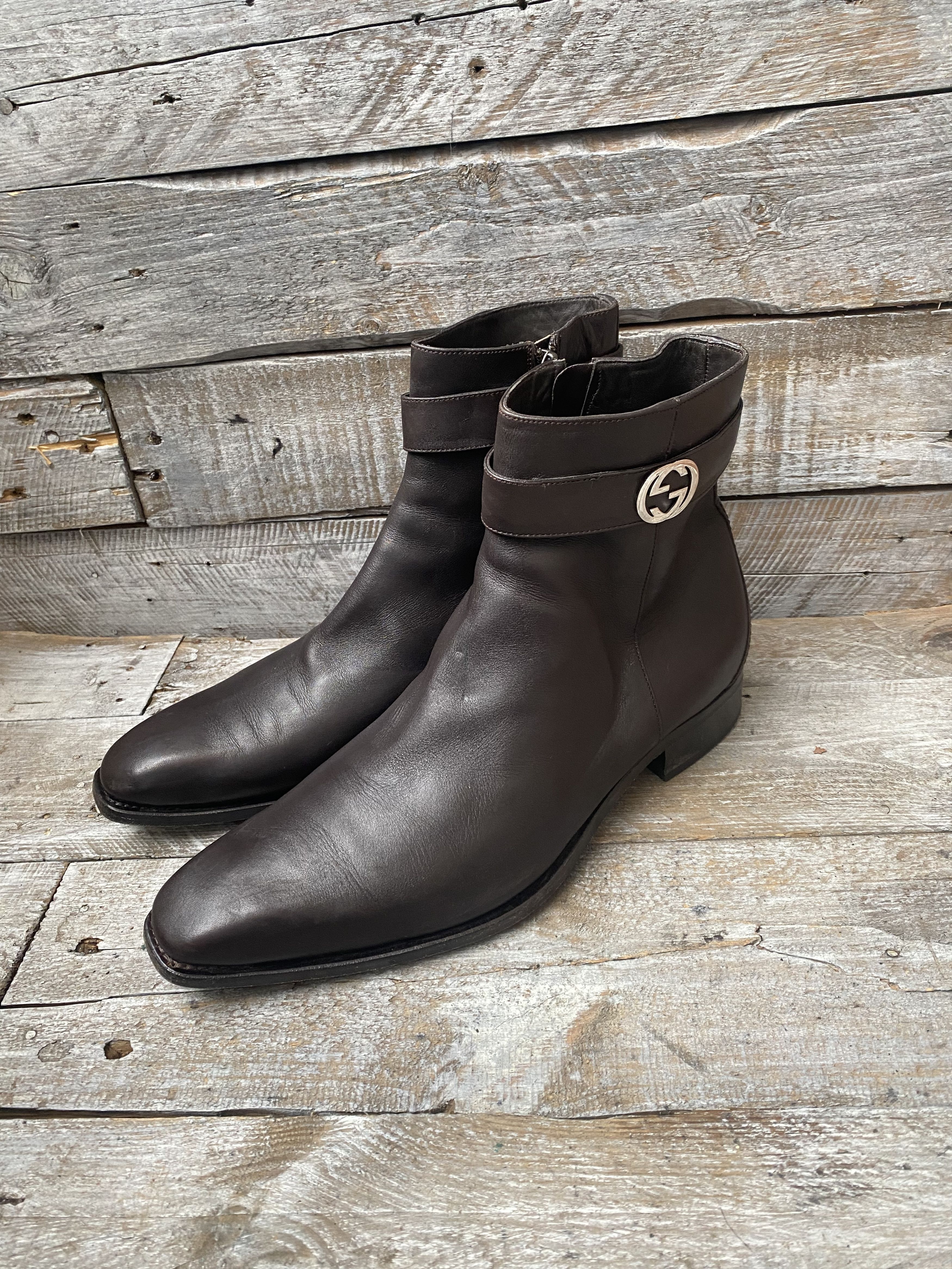 Gucci Gucci tomford era gg logo zipper boots sz42.5E Size US 9.5 / EU 42-43 - 2 Thumbnail