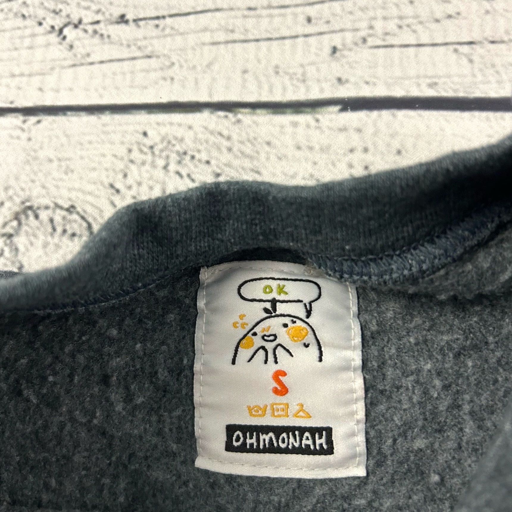 Vintage Ohmonah Sweatshirt Women's Small Gray Pullover Crewneck Sweatshirt Size S / US 4 / IT 40 - 4 Thumbnail
