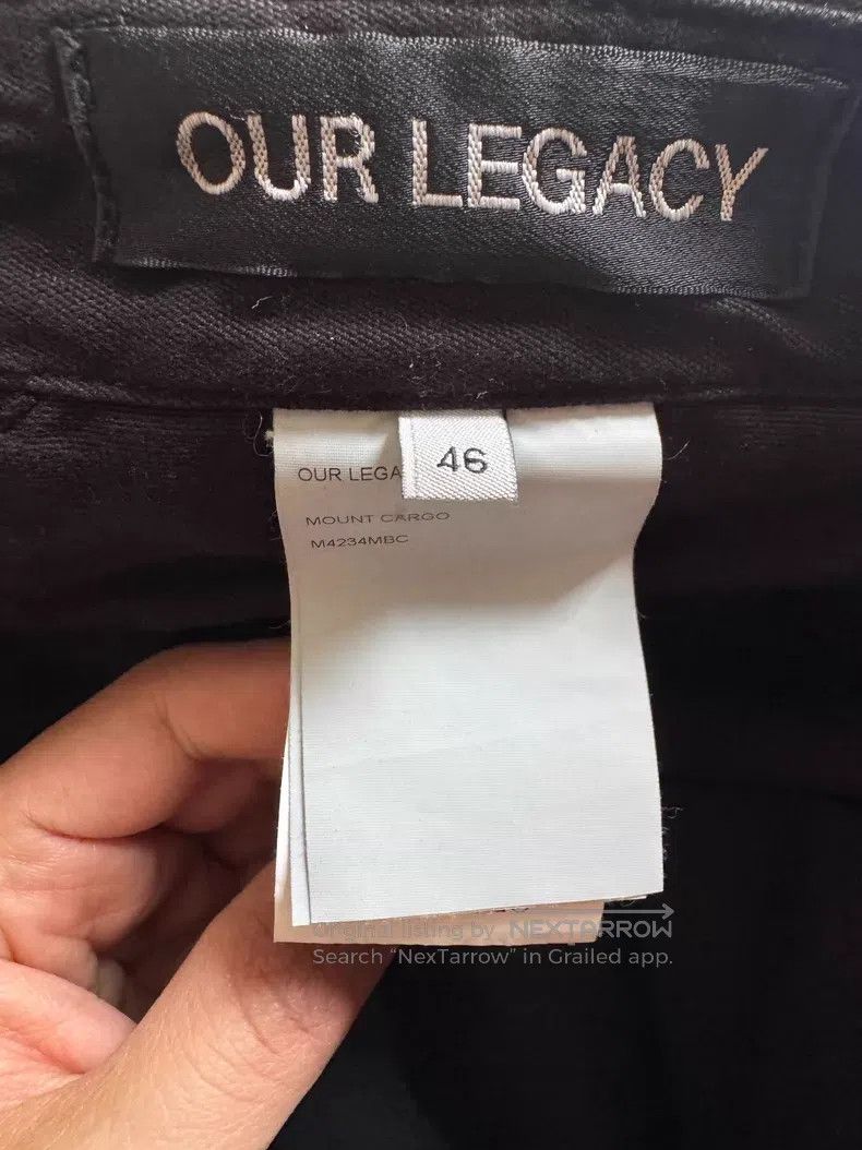 Our Legacy Our Legacy Cargo Pants, Black Size US 30 / EU 46 - 3 Thumbnail