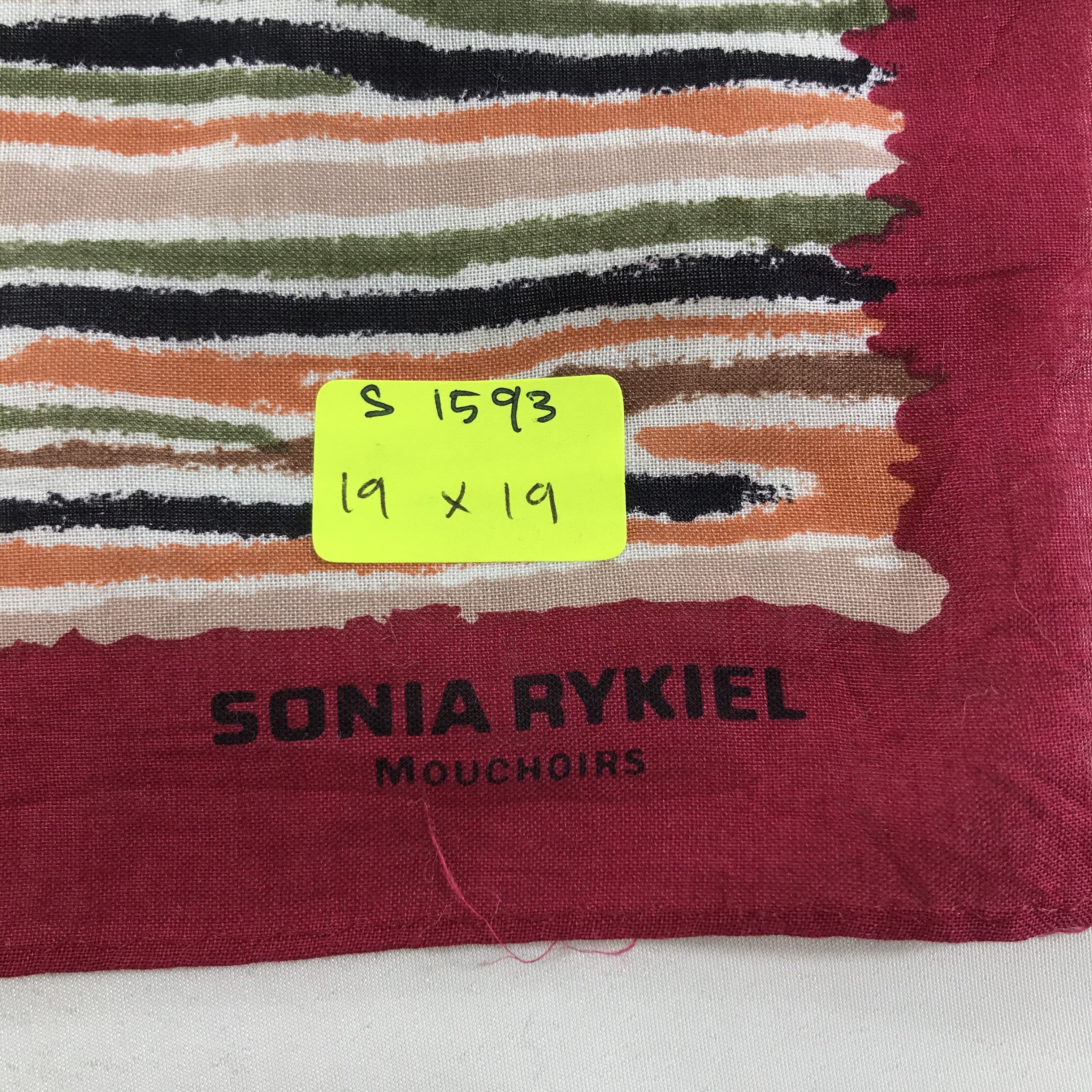 Sonia Rykiel × Vintage Sonia Rykiel Bandana / Handkerchief / Neckerchief - S1593 Size ONE SIZE - 5 Thumbnail