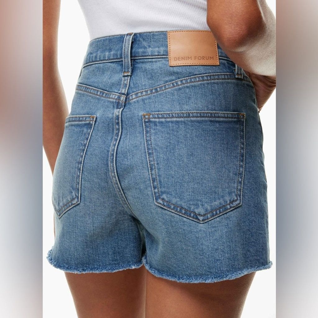 Other Denim Forum The '50s Arlo Hi-Rise Denim Short Size 26 Size 26" / US 2 / IT 38 - 4 Thumbnail