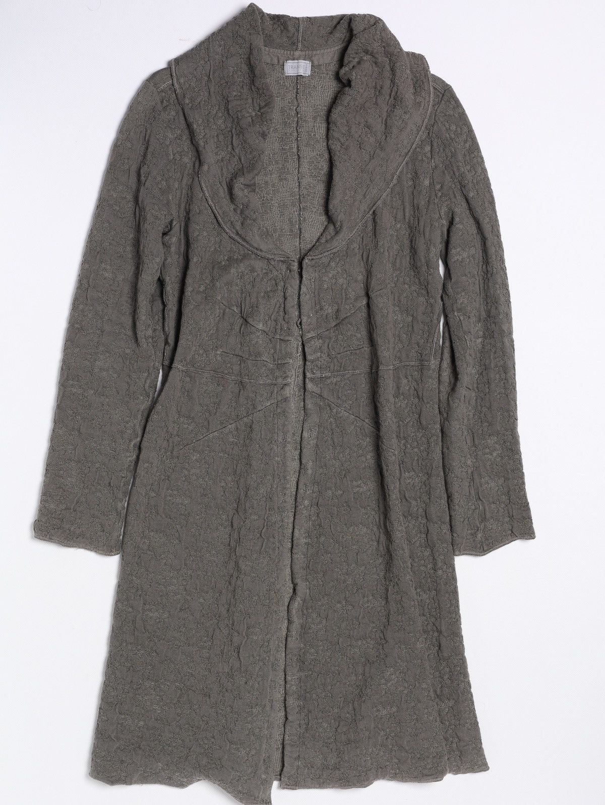 Transit Transit Par Such Long Cardigan Cotton Linen Dress Sweater Size L / US 10 / IT 46 - 1 Thumbnail