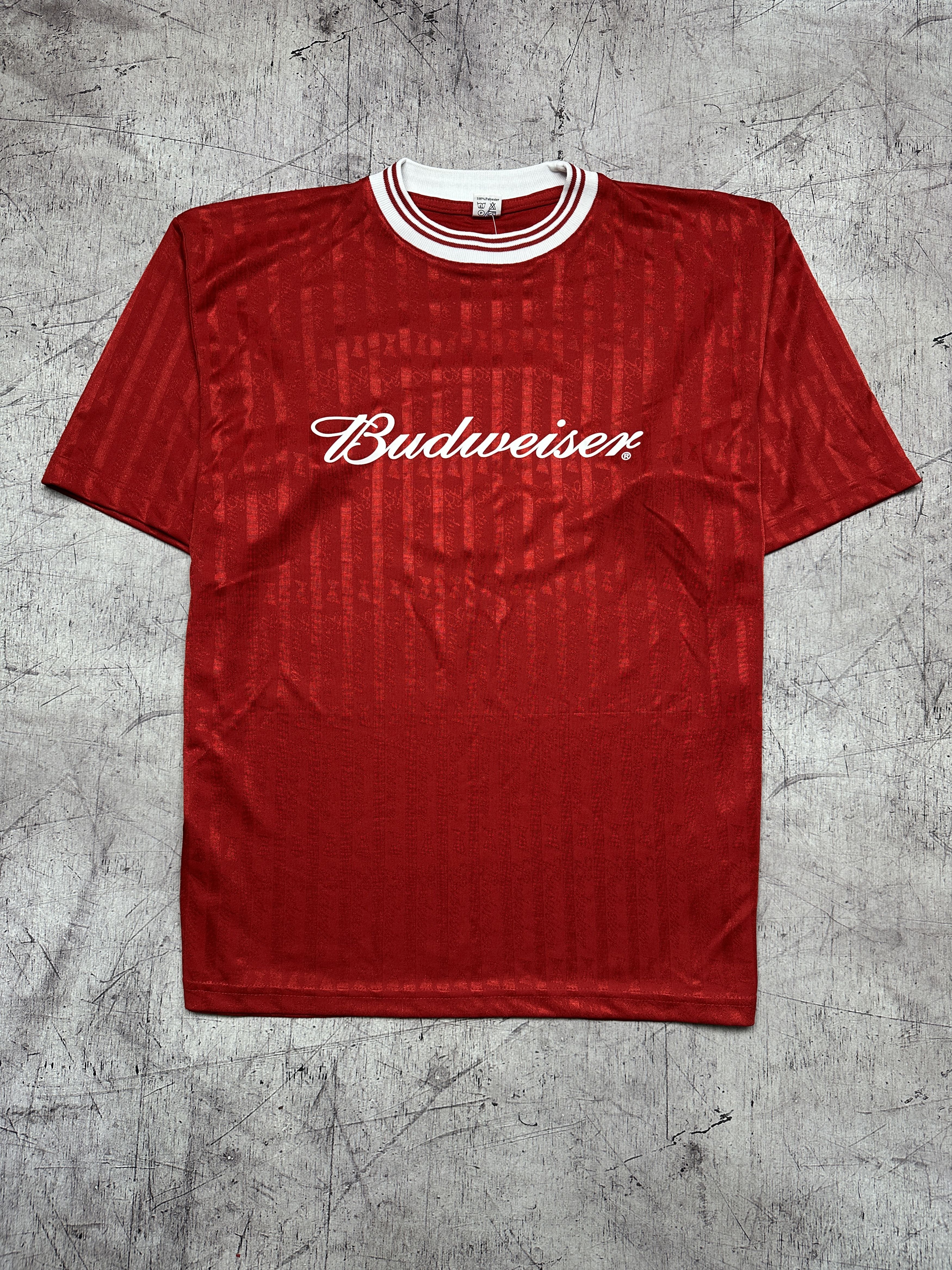Budweiser Budweiser 90s Vintage Mens Crew Neck T-Shirt Jersey Size US L / EU 52-54 / 3 - 1 Thumbnail