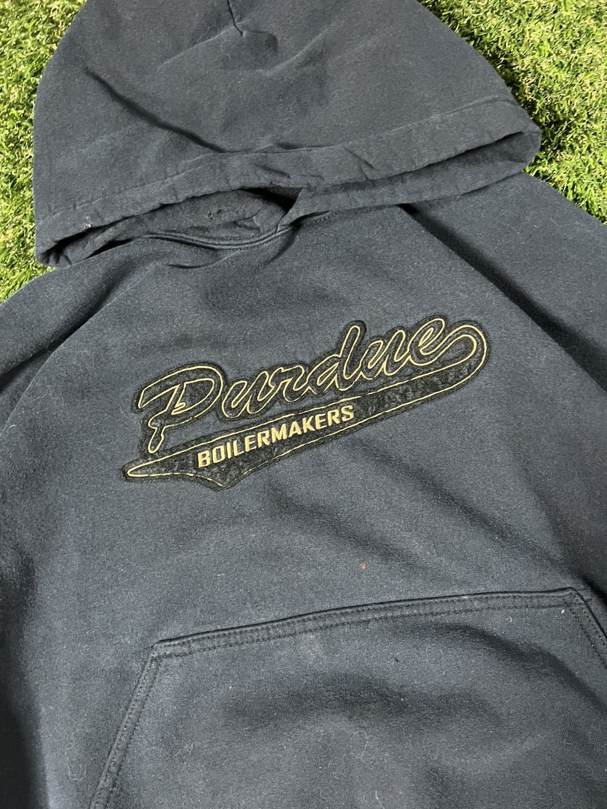 NCAA Vintage Y2k Purdue Boilermakers Faded Boxy Fall Sweatshirt Size US M / EU 48-50 / 2 - 2 Thumbnail