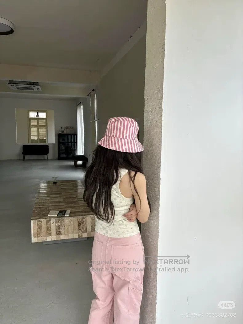 Chanel Chanel Size M Pink coco beach fisherman's hat Size ONE SIZE - 6 Thumbnail