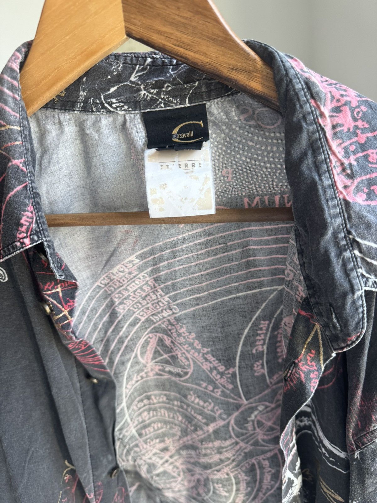 Roberto Cavalli Vintage 2000s Archive Cavalli shirt Size US L / EU 52-54 / 3 - 4 Thumbnail