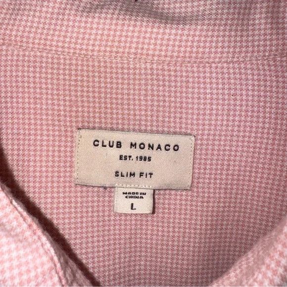 Club Monaco Slim Fit Long Sleeve Oxford Shirt Size US L / EU 52-54 / 3 - 3 Thumbnail