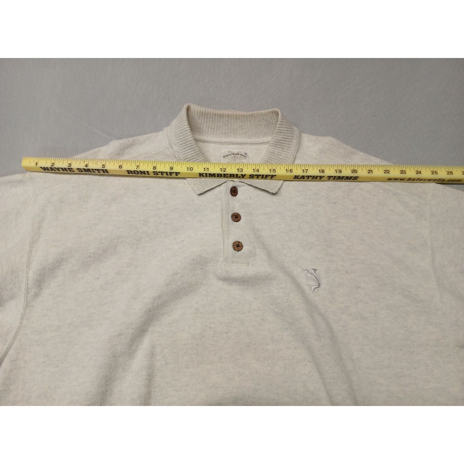 Other Original Island Sport (XL) Ivory Long Button Pullover Shirt Size US XL / EU 56 / 4 - 4 Thumbnail