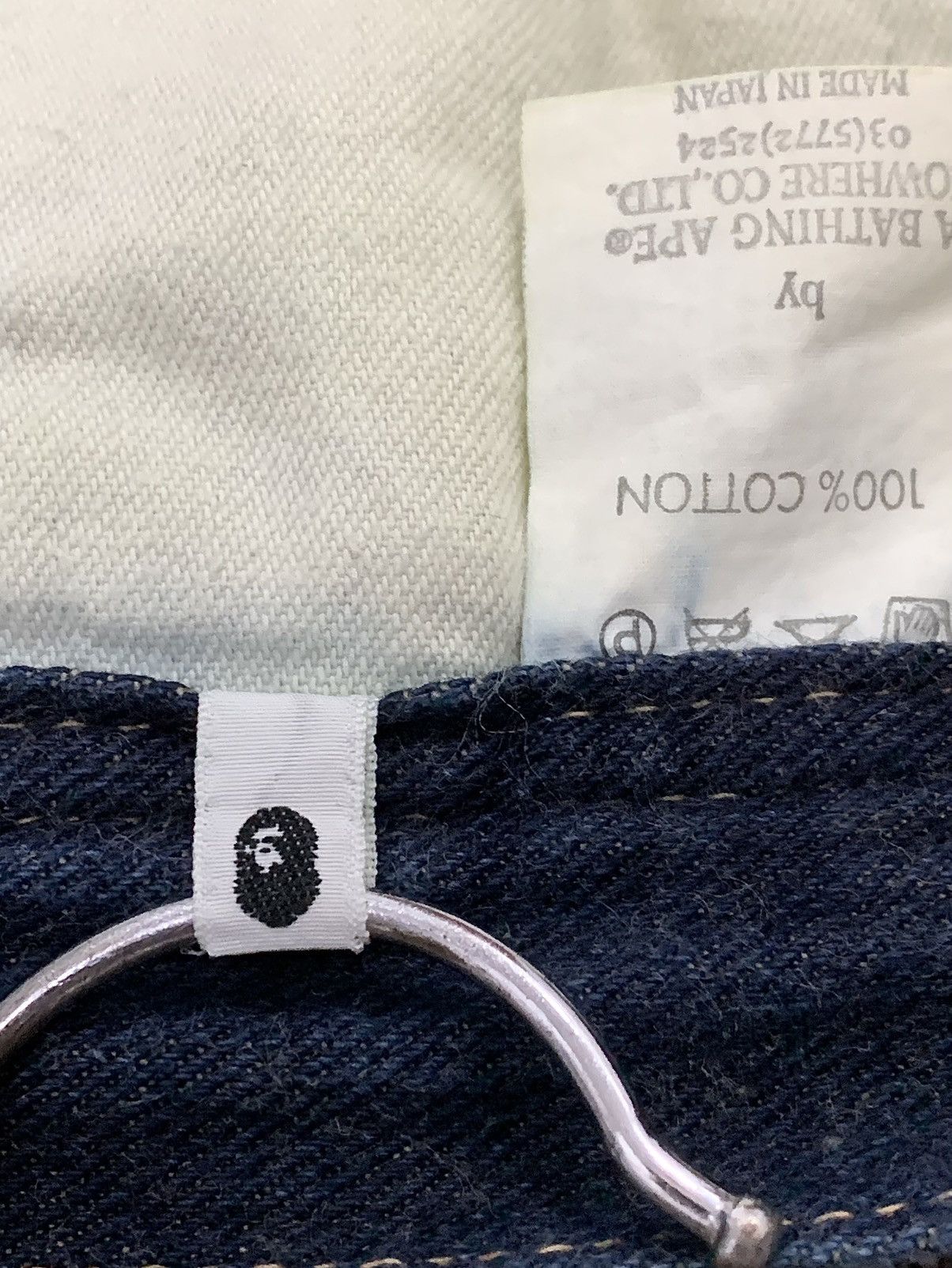 Bape OG BAPE DENIM CARGO PANTS Size US 32 / EU 48 - 3 Thumbnail