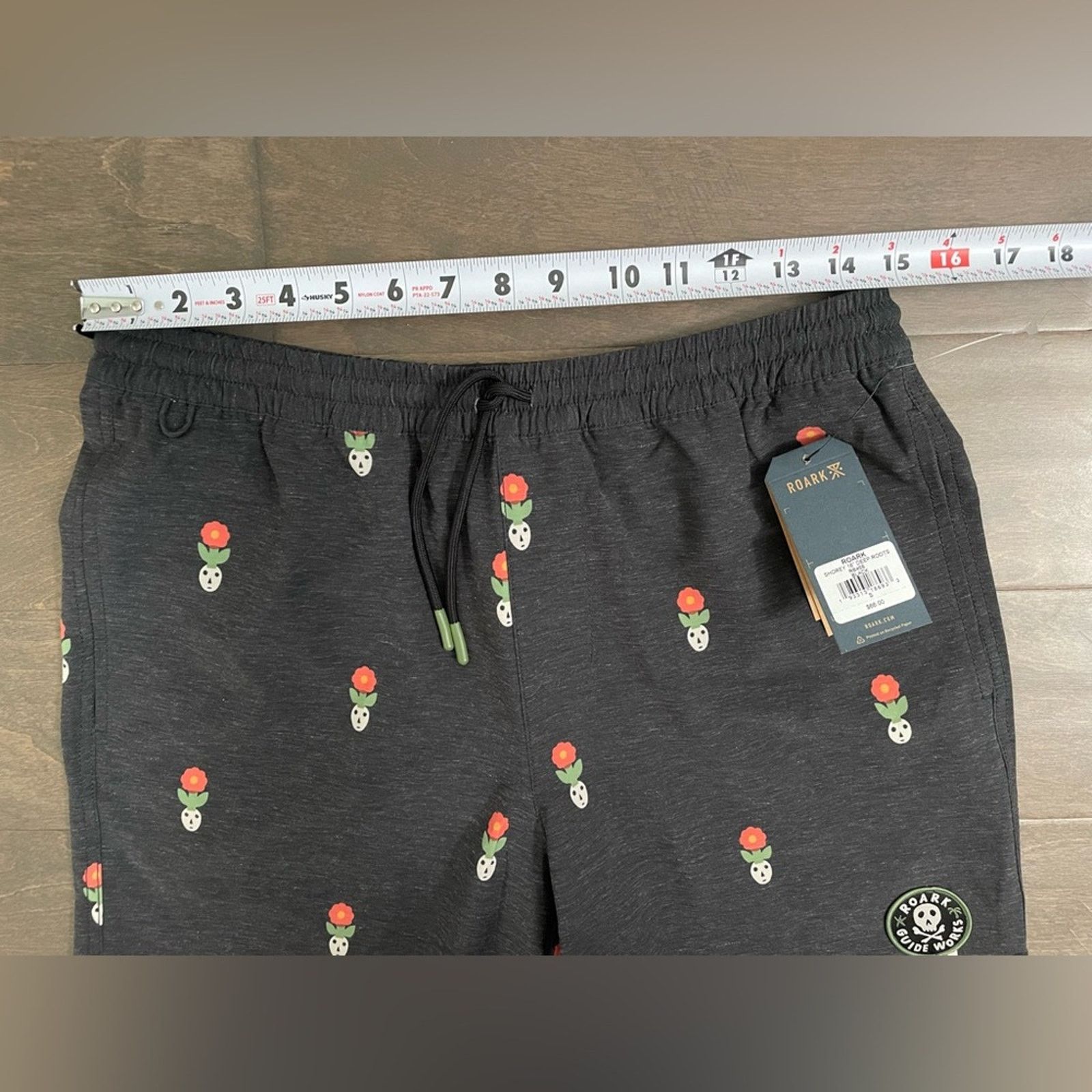 Roark Roark Men Small Shorey Deep Roots Shorts Black AOP Size US 30 / EU 46 - 7 Thumbnail