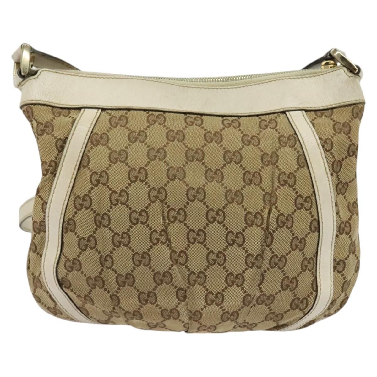 Gucci GUCCI GG Canvas Abbey Shoulder Bag Beige Gold Size ONE SIZE - 3 Thumbnail