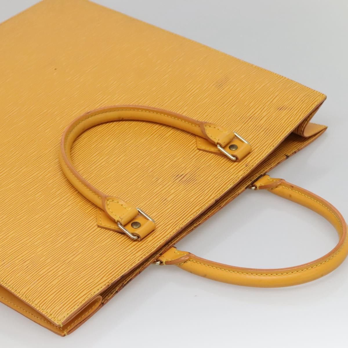 Louis Vuitton LOUIS VUITTON Epi Sac Plat Hand Bag Yellow M52079 Size ONE SIZE - 6 Thumbnail